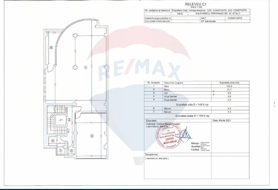 149.9sq.m Office Space for rent, Central area