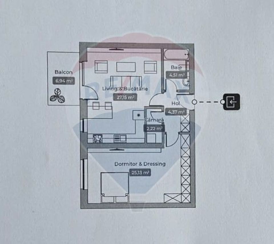 Apartament mobilat utilat & terasa I ARQA Erou Iancu Nicolae - Pipera