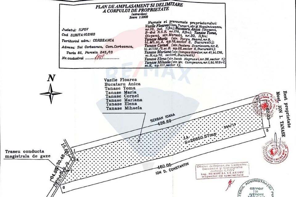 Land 27,265sqm Corbeanca / Strada Codrului
