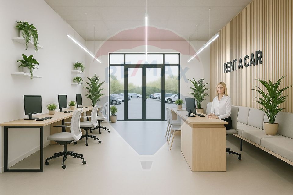 Spații comerciale, showroom, restaurant, de inchiriat, langa Aeroport