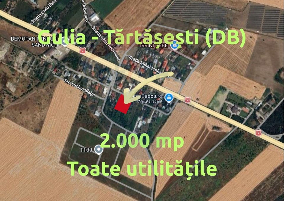 Land 2,000sqm Tartasesti / DJ Tarla