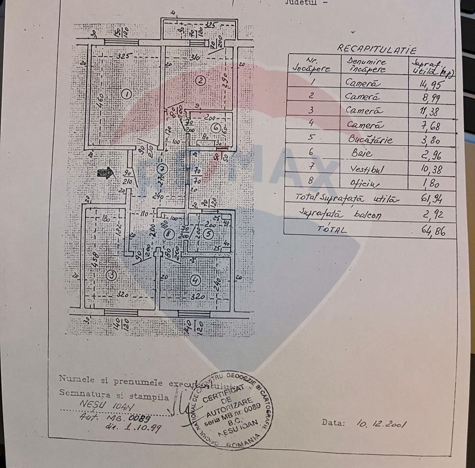 Apartament 4 camere cu vedere superbă la Lacul Tei