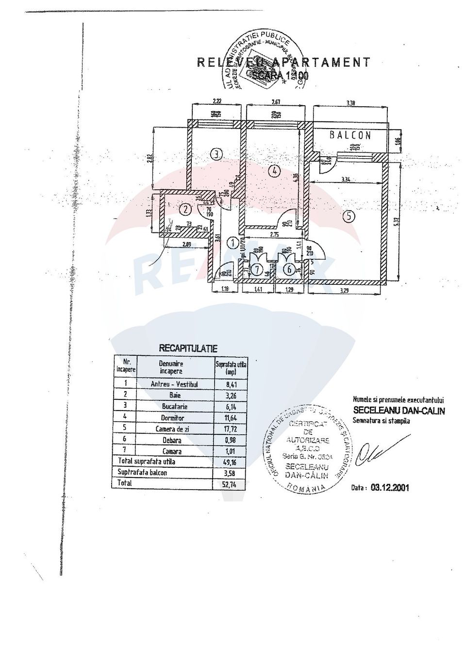 Vanzare apartament 2 camere decomandat, zona Dna Ghica