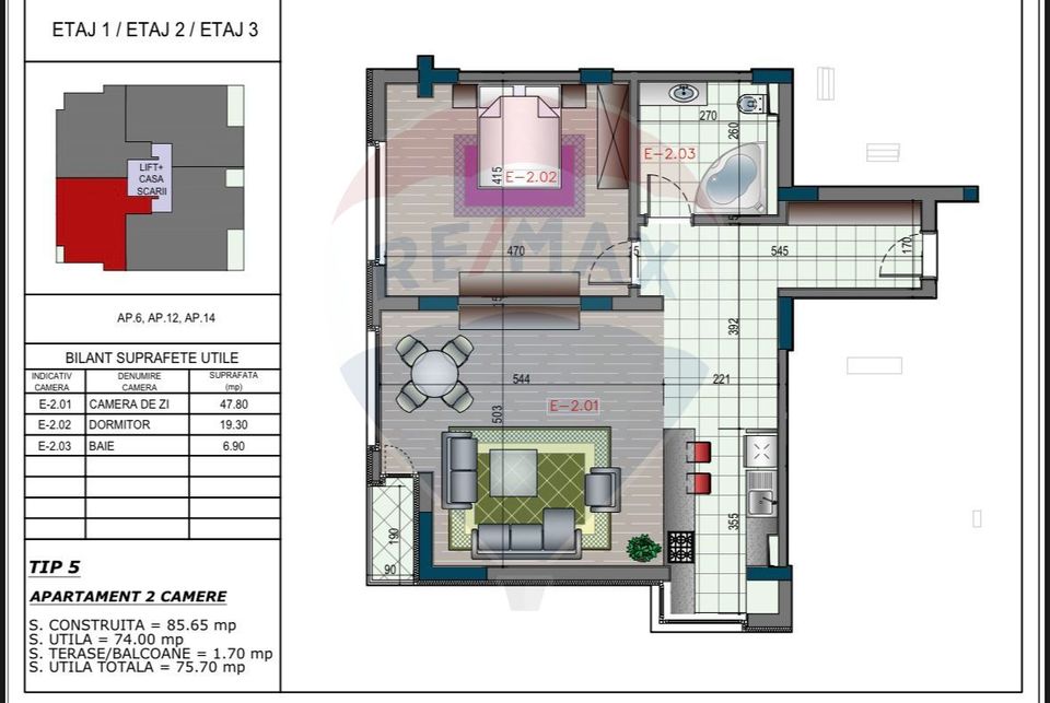 3 room Apartment for sale