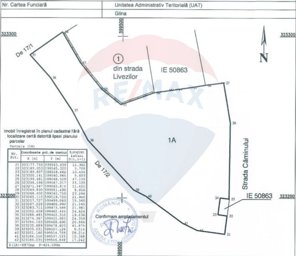 Land 6,870sqm Glina / Soseaua Caminului