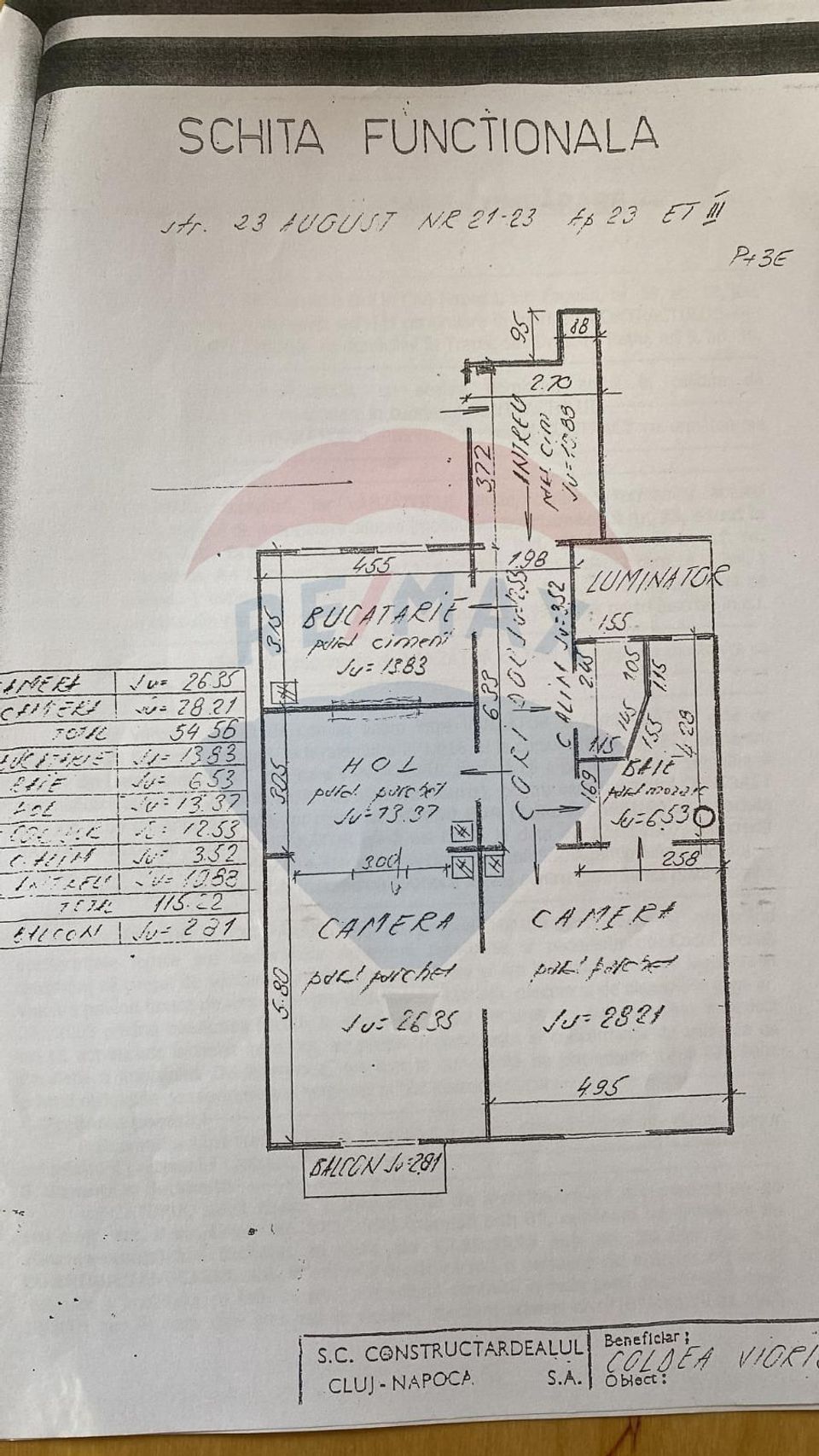 3 cam, 2 bai, 115mp, Ultracentral, la cheie, parcare inclusa, com 0