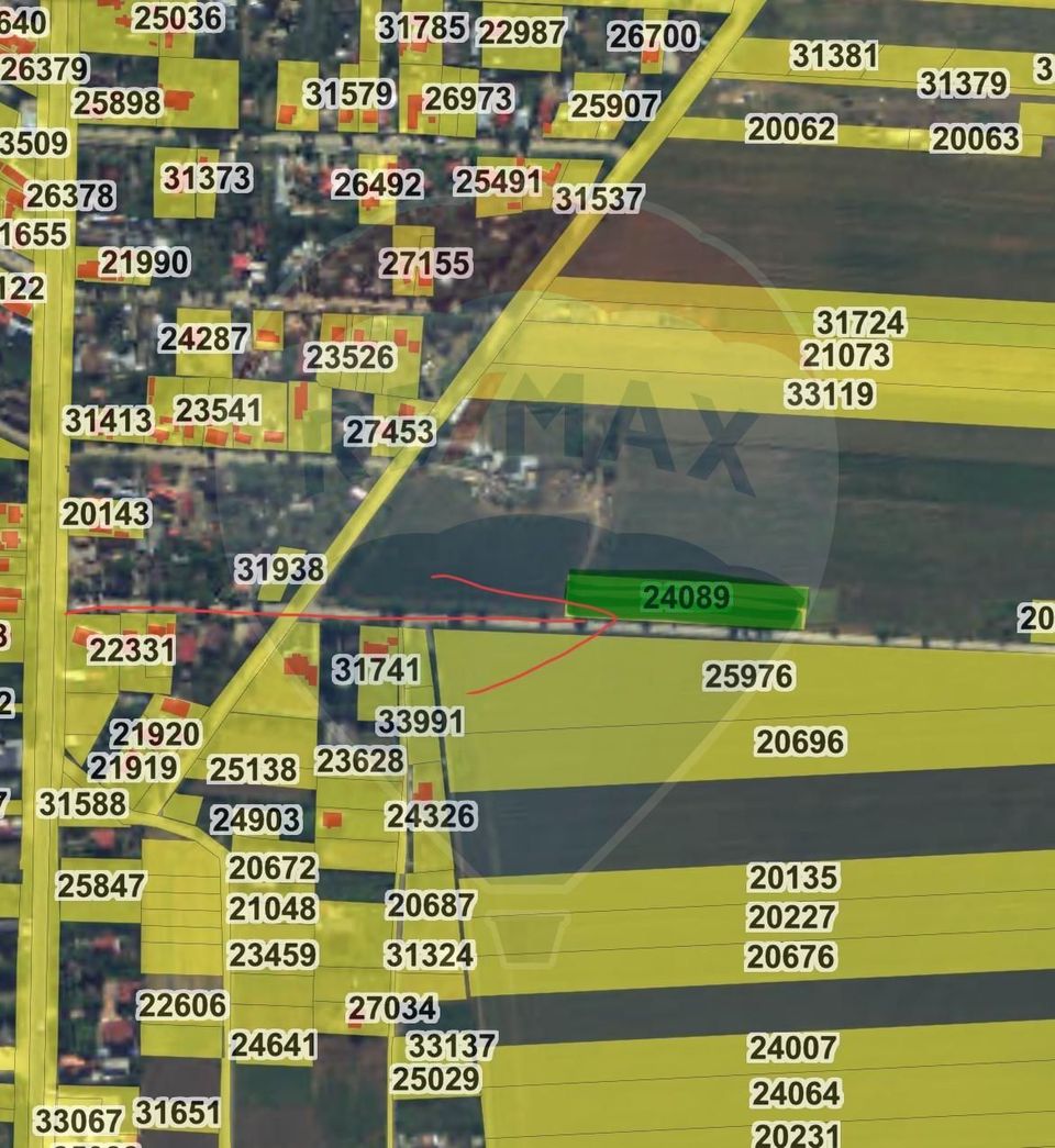 Built-up land 4000sqm opening 150m, Fundulea, Micsunelelor Street