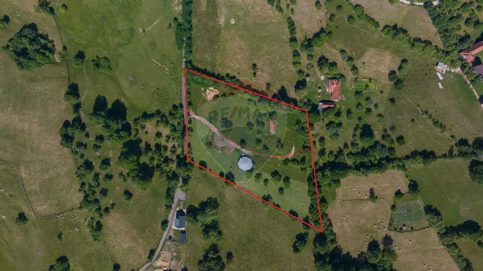 Land with utilities, 5,495sqm Bran - panoramic view, near Bran Castle