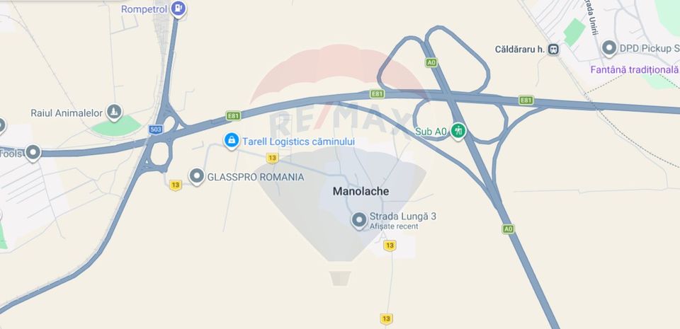 Casa individuala de vanzare, 465 mp utili, Manolache,  jud Ilfov