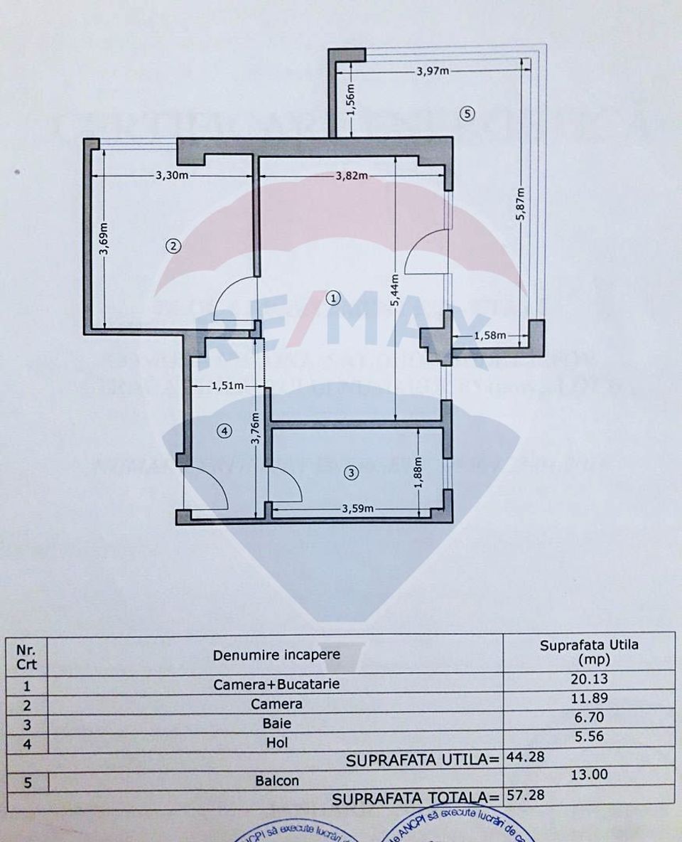For rent apartment 2 rooms Militari West Gate