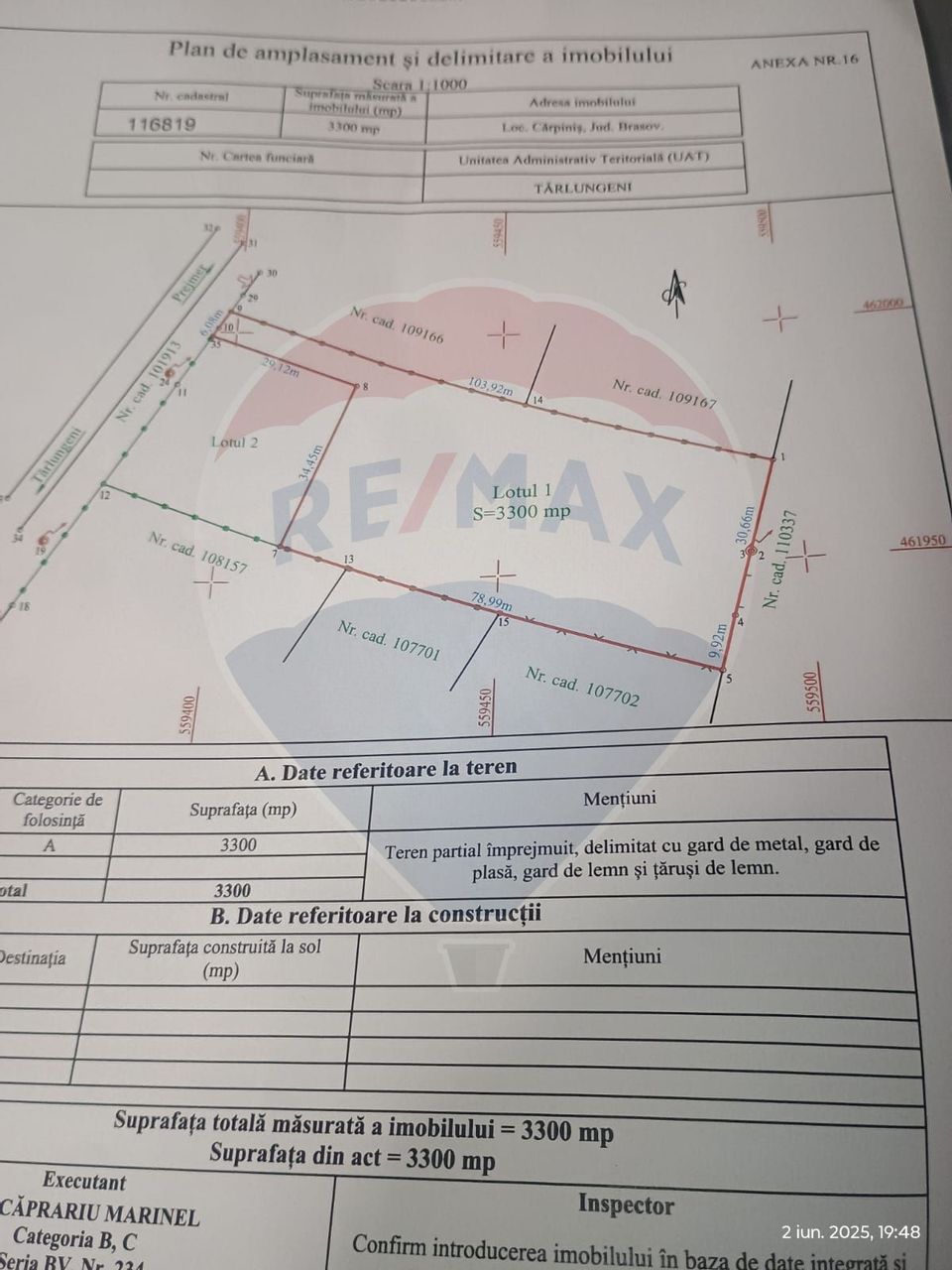 Land 4,400sqm Carpinis / DJ 112D
