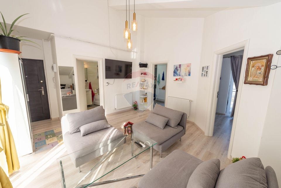 Apartament cu 2 camere si terasa de vanzare in Varteju Oras Magurele