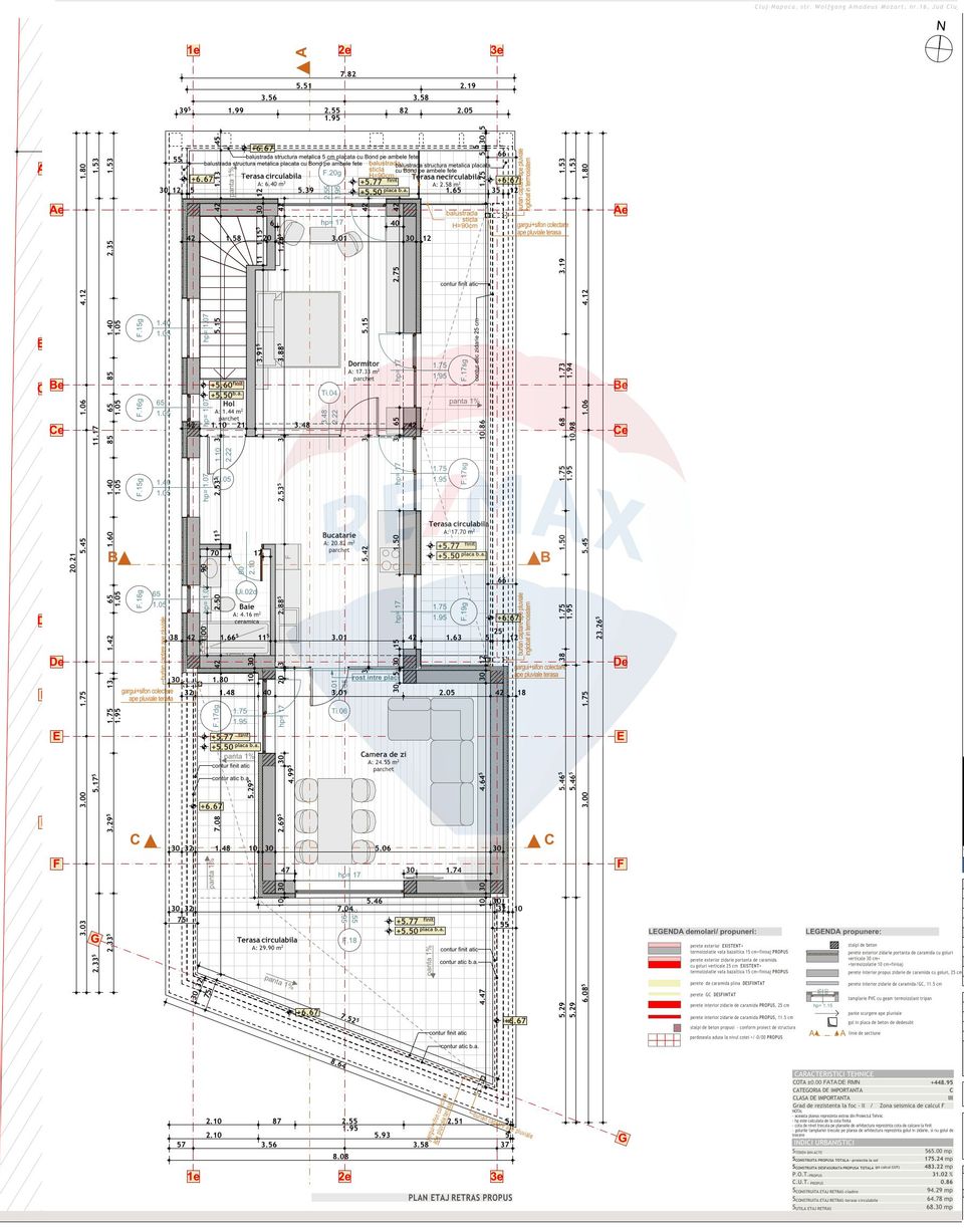 Premium Office Space for sale located in Andrei Muresanu