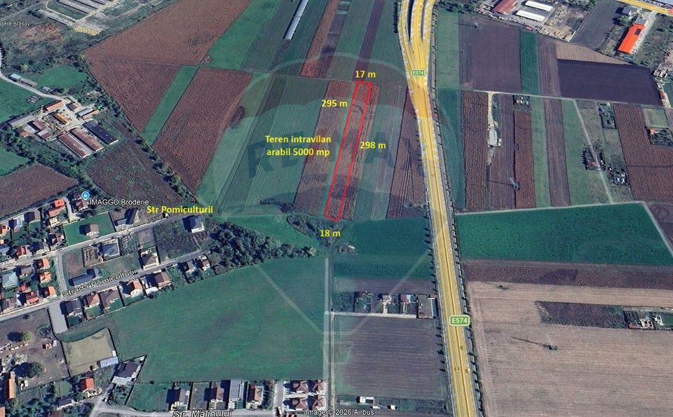 Teren intravilan, 5000 mp, Stupini, str Pomiculturii