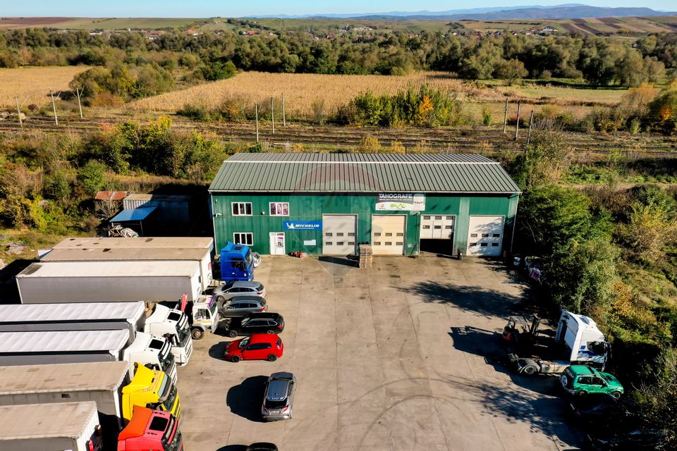 Hală industrială P+1 – 490 mp utili | Teren 2.447 mp | Platformă beton