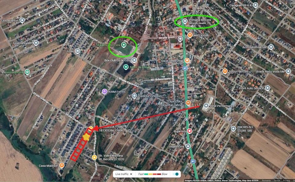 Land 409sqm Berceni / Mamina