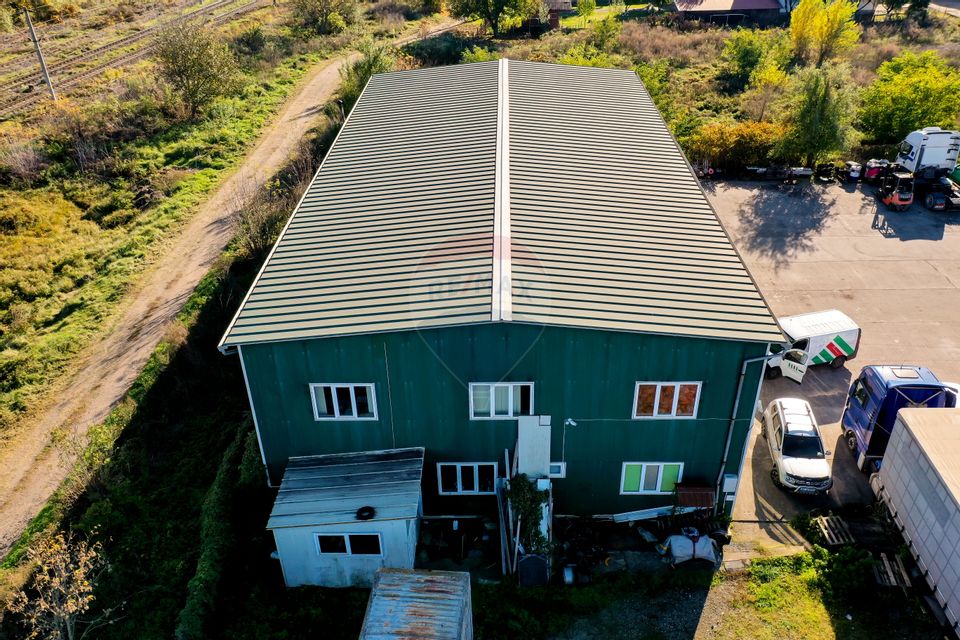 Hală industrială P+1 – 490 mp utili | Teren 2.447 mp | Platformă beton