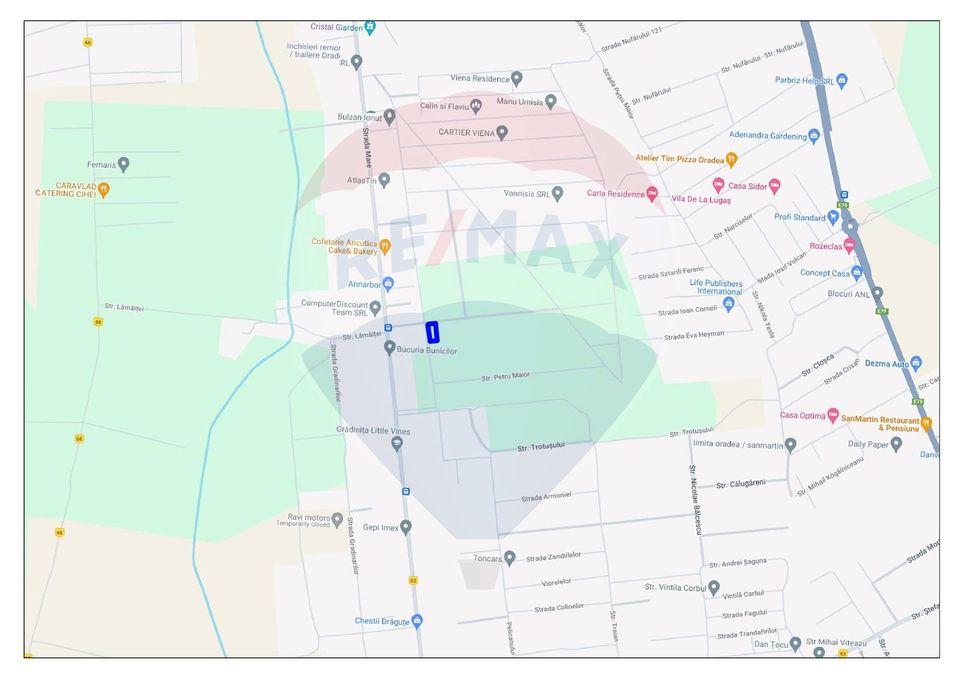 Land 1,038sqm Oradea / Strada Petru Maior