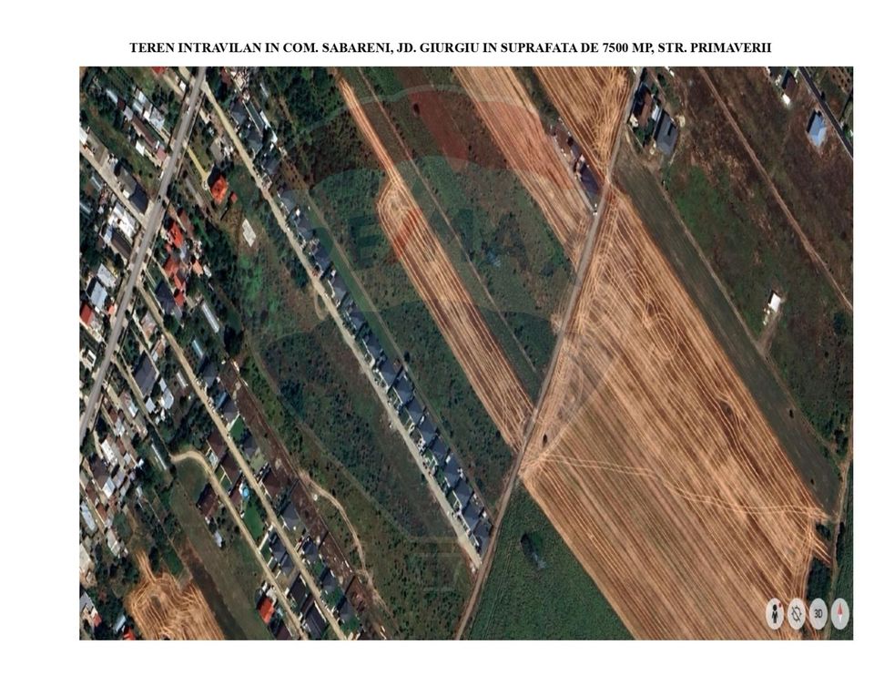 Land 7,500sqm Sabareni / Strada Primaverii