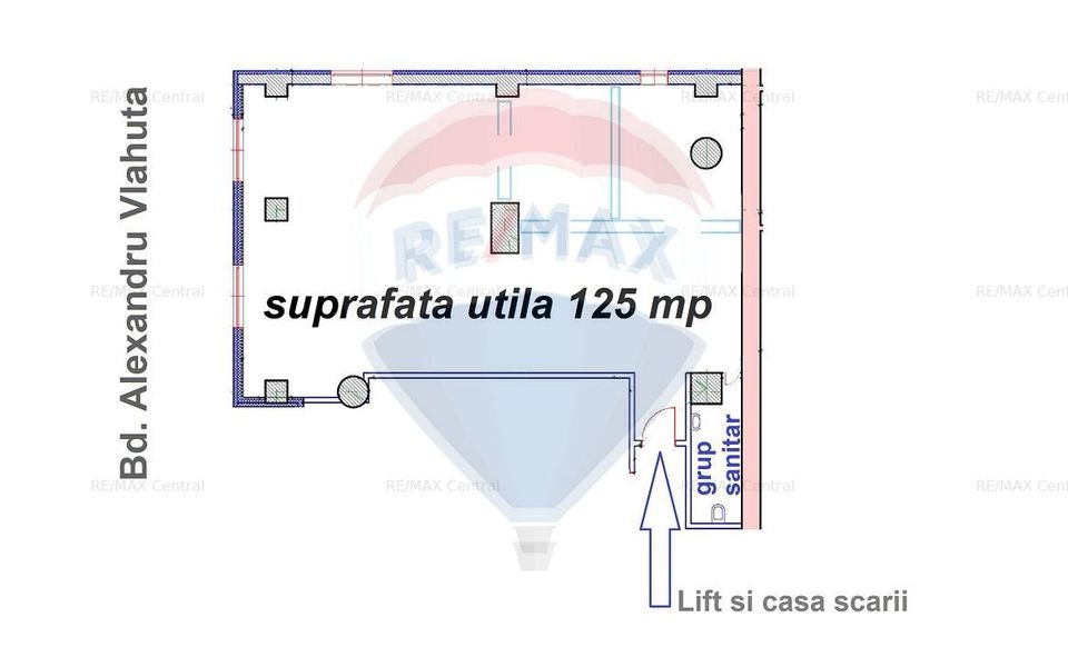 125sq.m Office Space for rent, Vlahuta area