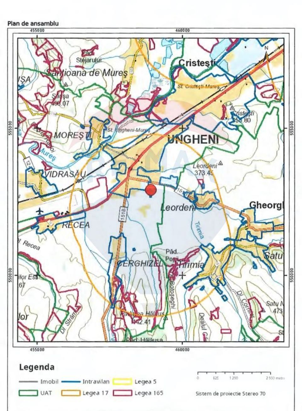 Terenuri Investitie 43485 mp Ungheni-Mures / Autostrada