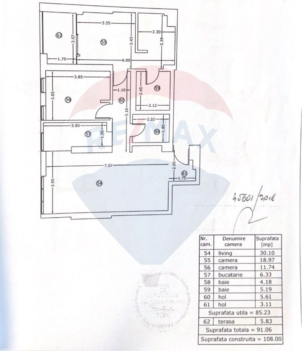 3 room Apartment for sale, Unirii area