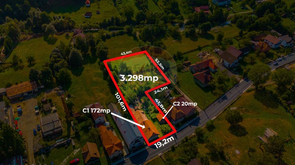 Land 3,298sqm Moieciu de Jos / DN 73