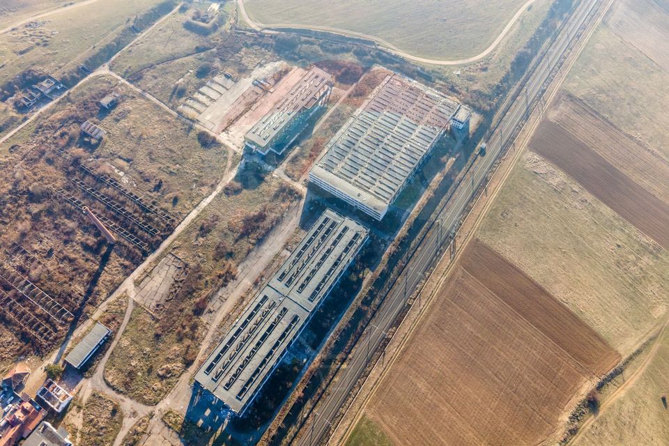 Teren industrial Orastie 13,5 ha cu hale fosta platforma industriala