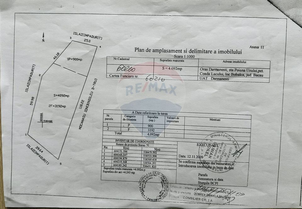 Teren 7 loturi de vânzare 65.313 mp, Valea Uzului, Dărmănești