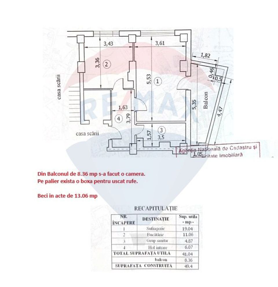 Apartament cu o camera  - bloc nou - de vanzare