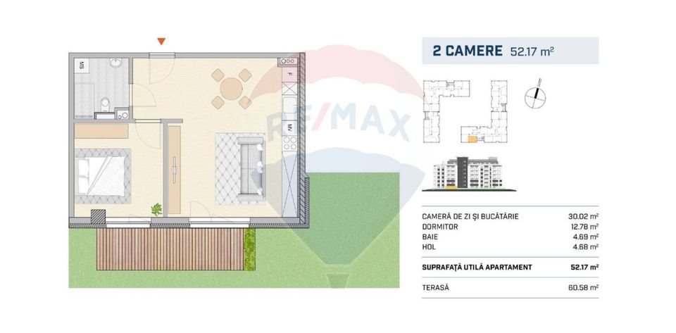 Apartament 2 camere, FINISAT, ansamblu nou, Parcul Feroviarilor