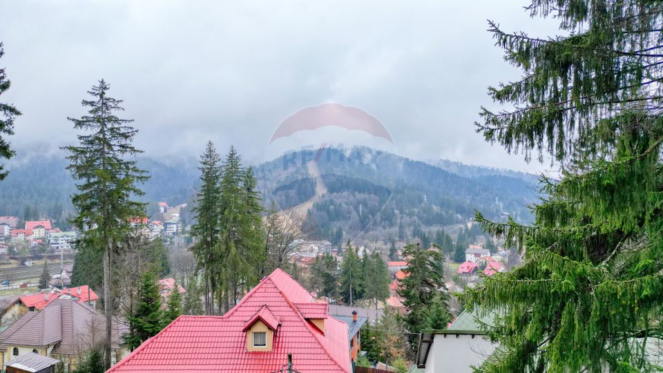 Vilă de vânzare în Predeal – vedere panoramică către pârtia de schi