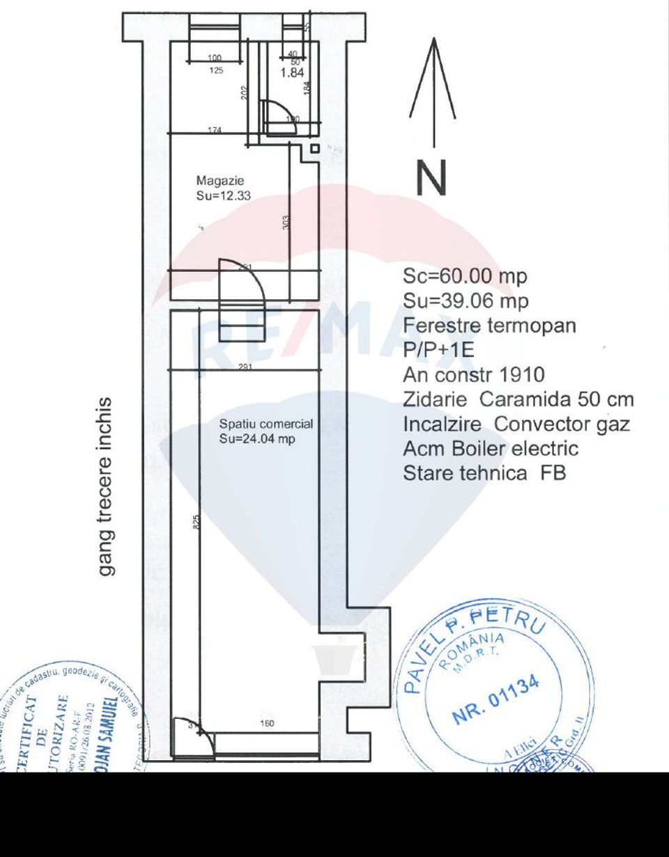 Spațiu comercial de închiriat, 39 mp, în zona Ultracentral