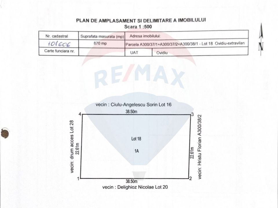 Land for sell Poiana Ovidiu Constanta
