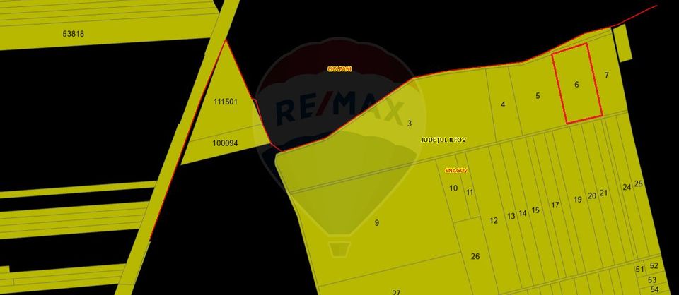 Land plot Snagov 7500MP outside the built-up area