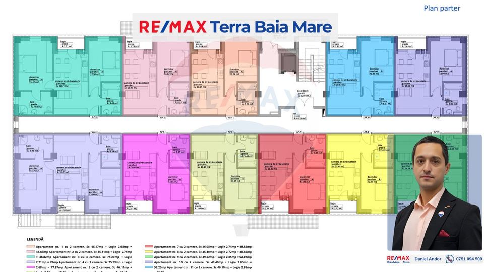 Apartamente noi cu 2 sau 3 camere
