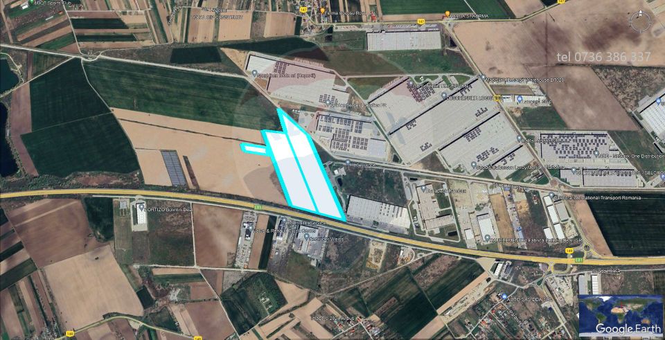 Industrial land, 93,000sqm, km 24/ A1