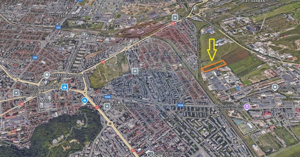 Land for sale, Uzina 2 Industrial Area, Brasov