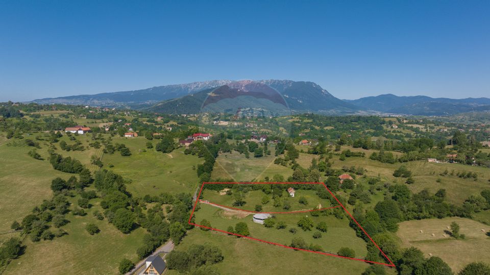 Land with utilities, 5,495sqm Bran - panoramic view, near Bran Castle