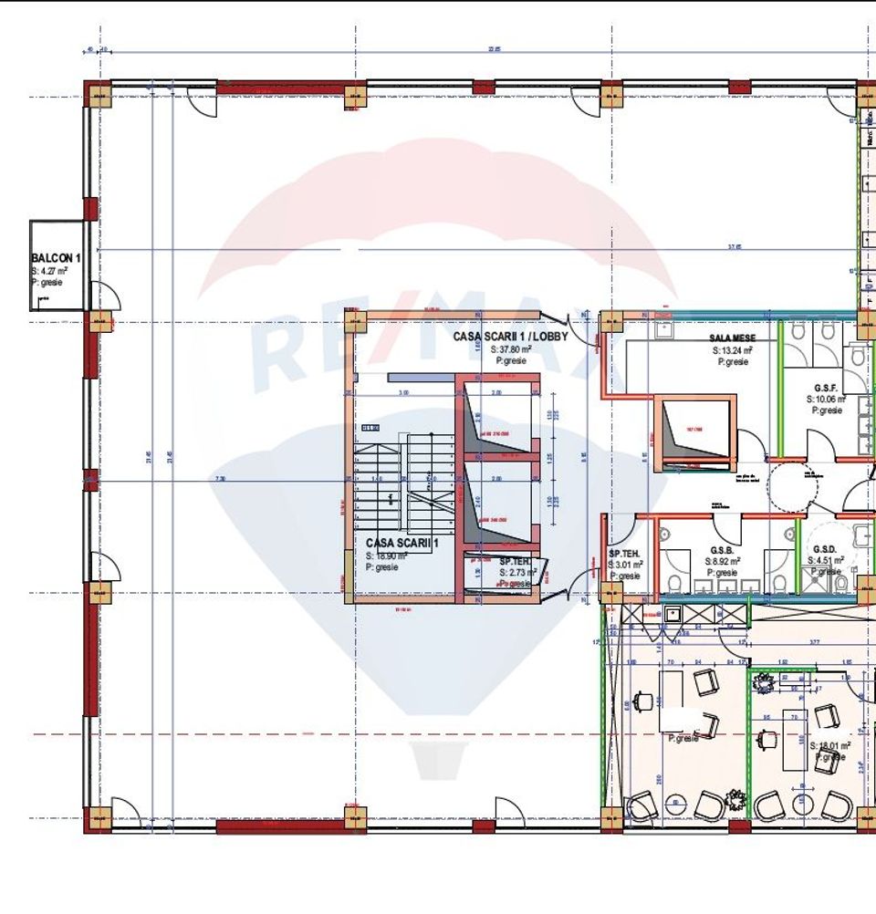 335sq.m Office Space for rent, Manastur area