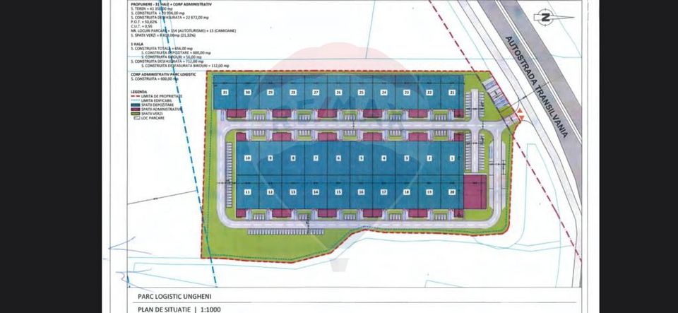 Terenuri Investitie 43485 mp Ungheni-Mures / Autostrada