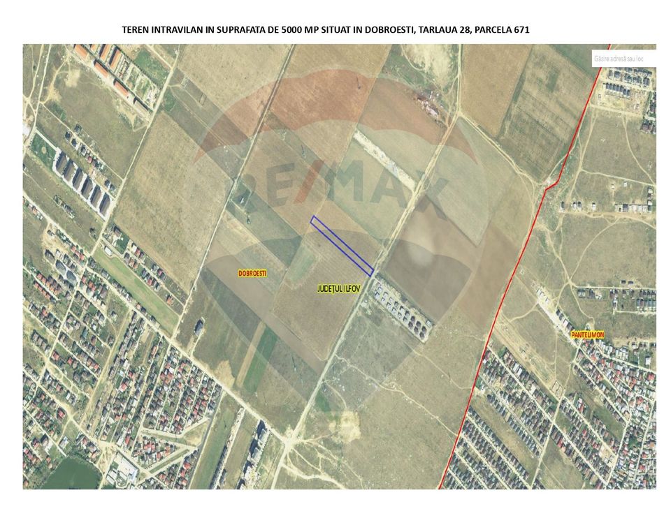 Dobroesti - teren intravilan 5000mp, Bulevardul Nordului
