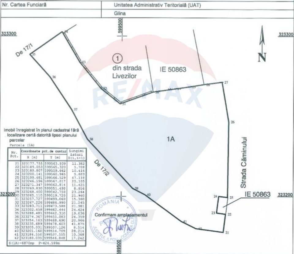 Investitie 6870mp Teren intravilan Glina - Autostrada A2, A0