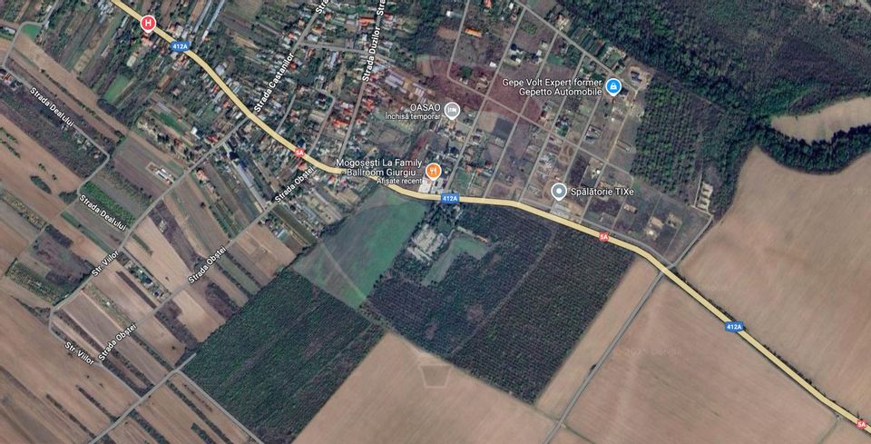 Land 55,975sqm Adunatii-Copaceni / DJ 412A