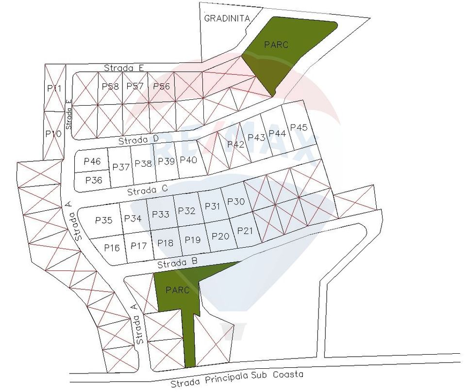 Land 598sqm Sub Coasta / Strada Principala