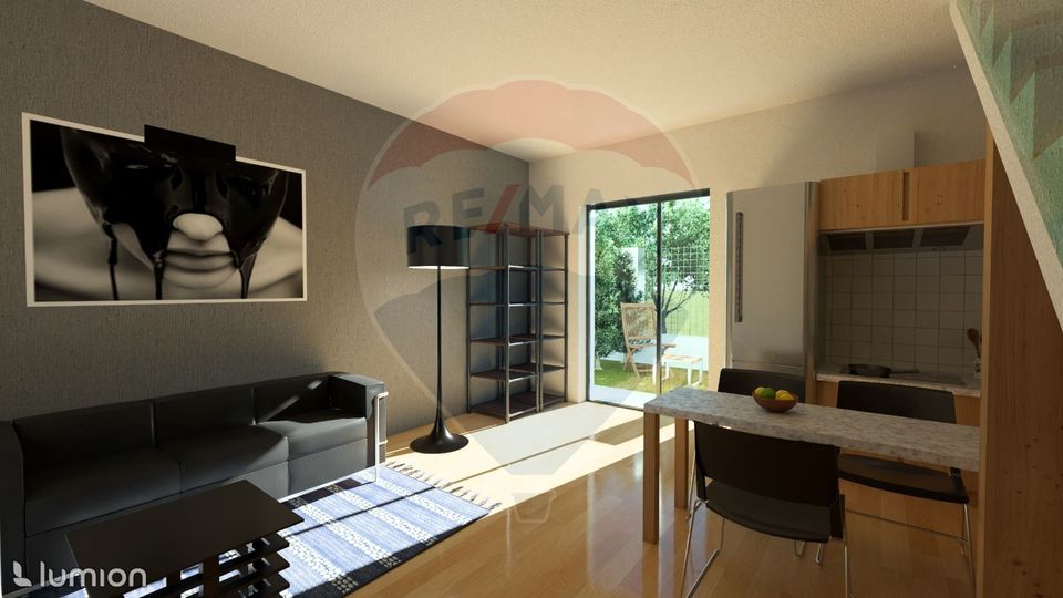 Apartament cu doua camere , parcare si gradina