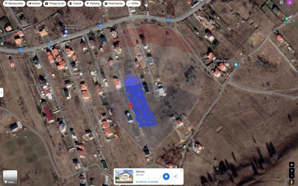 Land 1,151sqm Salicea / Strada Pricipala