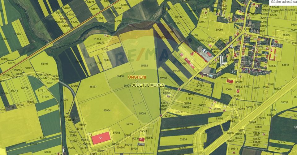 Teren intravilan de vânzare - 20 hectare, Ungheni, Mureș