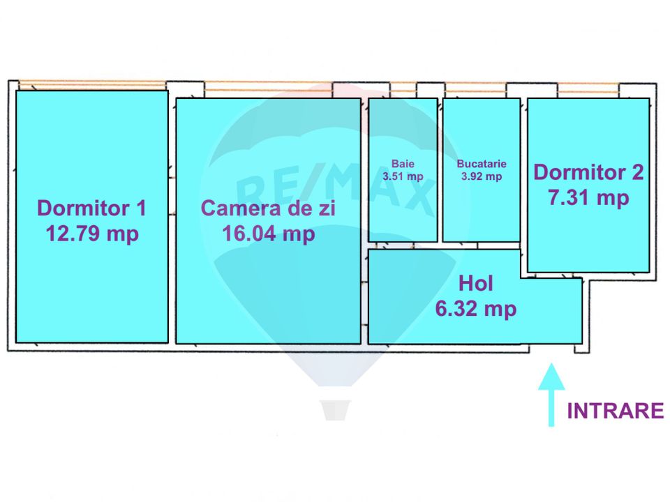 Apartament cu 3 camere de vânzare în zona Dambovita