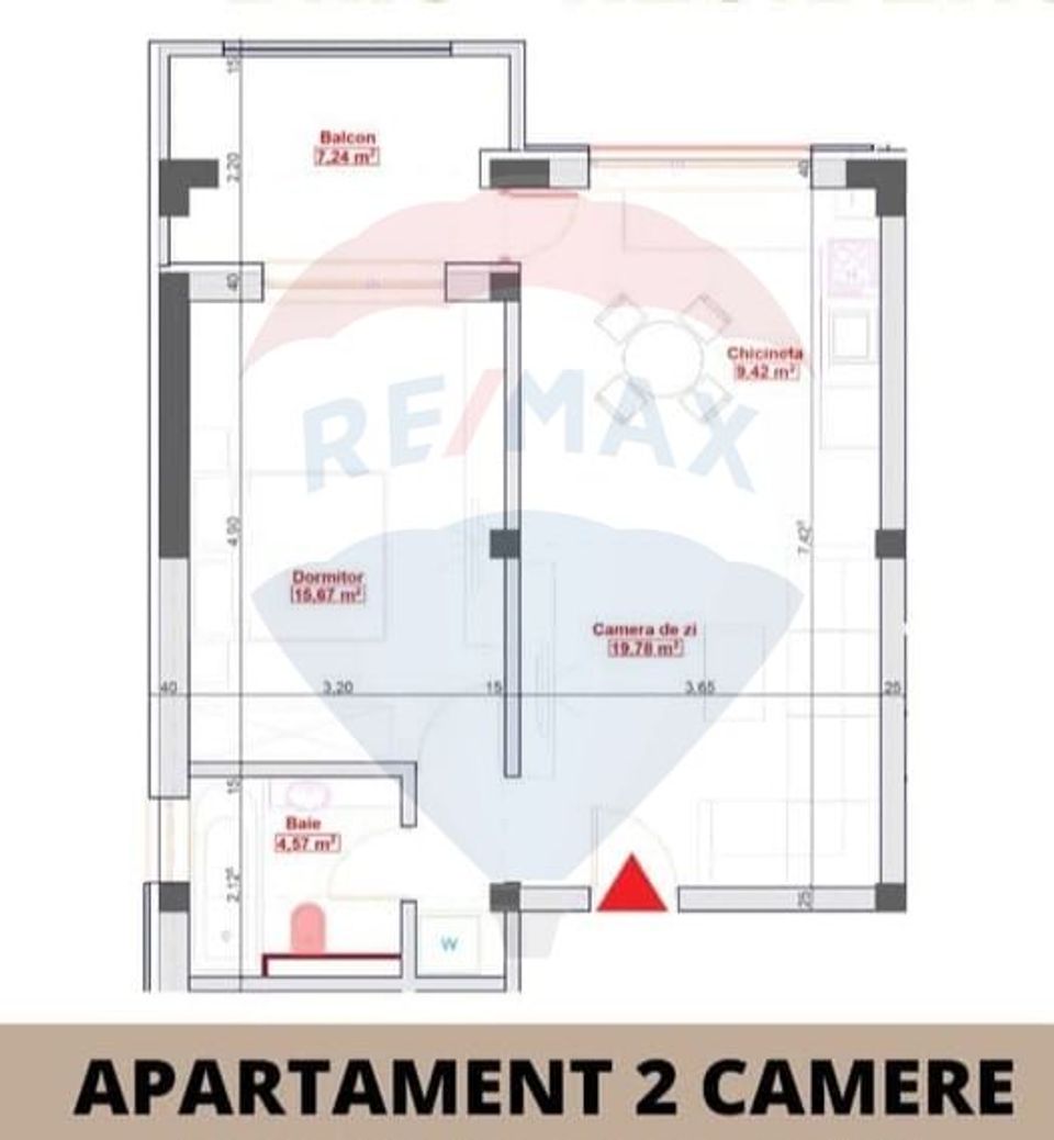 Apartamente cu 2 sau 3 camere zona de Nord